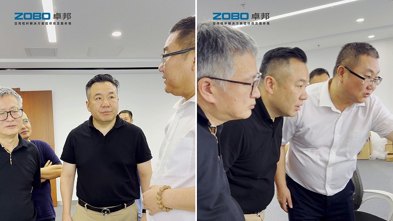 ZOBO深夜福利视频网站張新峰與協會領導走訪中建電子信息技術有限公司，共商發展大計